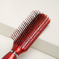 Ensemble de 5 peignes à cheveux antistatiques pour la maison, le salon, les voyages, avec miroir, ensemble de brosses à cheveux de massage avec support, outils de coiffure
