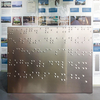 Nouveau produit autocollants d'étiquettes en braille personnalisés de haute qualité produit d'impression d'étiquettes en braille réutilisables à lecture pratique