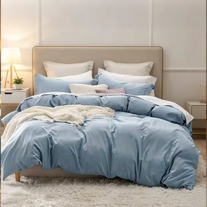 Ensemble de literie de luxe pour la maison, ultra moelleux, 100% coton, écologique, 400TC, housse de couette, taies d'oreiller, taille personnalisée, toutes saisons - Product Image 2