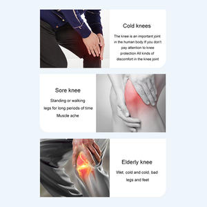 Produk pijat nirkabel, pemijat lutut mengurangi bengkak, kompresi udara panas, pijat bergetar - Product Image 3