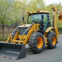 Gratis ongkos kirim! Yessne Cina 4x4 penggerak roda Loader Mini Loader Backhoe Loader untuk dijual dengan salju sekop Tractopelle