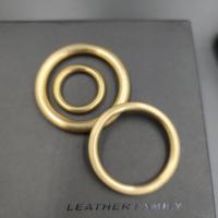 RR1008 anneau rond en laiton massif, taille personnalisée, accessoires de sac rond sans couture