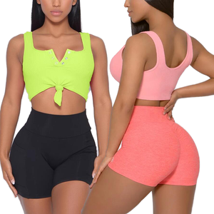 Pantaloncini da Yoga traspiranti ad asciugatura rapida a vita alta per donne appena arrivati pantaloncini da bottino per il Fitness <span class=keywords><strong>pantaloni</strong></span> stile Snack per <span class=keywords><strong>ciclisti</strong></span> - Product Image 4