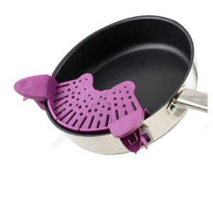En gros LT062 Meilleure vente Passoire en silicone à clipser pour bord de casserole, résistante à la chaleur - Product Image 3