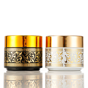 Pot en verre poli de haute qualité pour masque facial, pâte hydratante, échantillon de marque de beauté <span class=keywords><strong>maison</strong></span>, présentoir - Product Image 1
