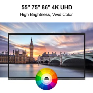 Hệ thống Android 59 inch màn hình sàn hội nghị Máy quảng cáo 59 inch quảng cáo kiosk tùy chọn Android và Intel Ops