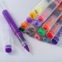 Ensemble de marqueurs acryliques à pointe souple XY 48 couleurs pour enfants et étudiants, peinture et dessin à base d'eau