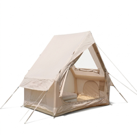 Tente de camping gonflable 6.3 à porte unique, une chambre, grand hublot, en tissu Oxford 300D, imperméable en PVC, tente pneumatique à cadre en A, montage rapide