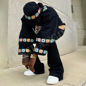 <span class=keywords><strong>Tuta</strong></span> da Uomo YSJY Produttore Logo Personalizzato Streetwear Due Pezzi Oversize in Tela <span class=keywords><strong>Cargo</strong></span> Sovrapposta - Product Image 5