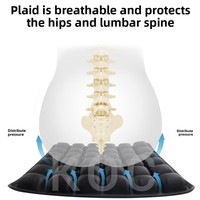 Coussin d'air anti-escarres personnalisable pour fauteuil roulant, bureau et voiture avec fonction de retournement