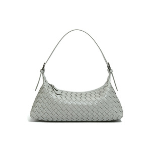 Fashion Woven Hobo <b>Bag</b> for Women <b>Soft</b> PU <b>Leather</b> Shoulder <b>Bag</b> Crescent Crossbody Handbag - Product Image 4