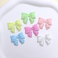 Breloques en résine DIY avec strass pour Crocs, pinces à cheveux, accessoires de coque de téléphone, vente en gros, artisanat 3D à dos plat