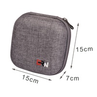 Étui de rangement professionnel durable en EVA avec fermeture éclair pour montre numérique, étui de voyage étanche pour une seule montre, boîte de transport portable pour montre, cadeau