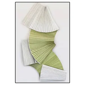 Home Decor 3D Folding Paper Art Artwork Hand Made Fan Painting Large Luxury Framed Wall Art