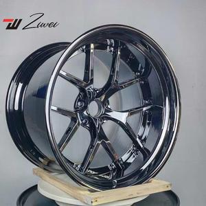 ZW <span class=keywords><strong>2</strong></span> pièces forgées 5x112 5x130 jantes de voiture à finition chromée personnalisée pour Mercedes benz SL63 W218 Ferrari F430 18 19 20 21 jantes de 22 pouces - Product Image 5