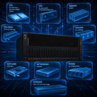 Serveur GPU WA5480 G3 4U, 10 GPU, double Xeon, DDR5, PCIe 5.0, apprentissage automatique, configuration personnalisée testée