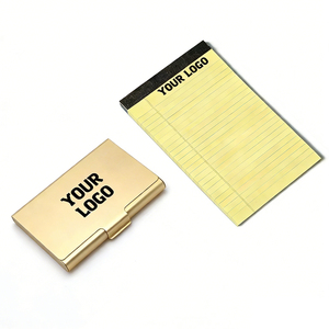 Hot Sale Cheap Wholesale Card Holder Brushed Silver Metal ID Name Credit Holder Custom Logo Business Card Holder Wallet Case