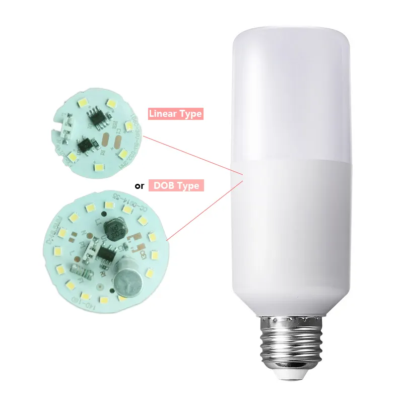 Venta entera T45 Bombilla de luz LED Bombilla de palo Hogar Alto brillo E14 E27 5W 7W 9W LED Stick T Bombilla Lámpara de mesa de sala de estar Luz LED