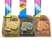 Fabricantes de Medallas, Trofeo de Metal 2/3D al por Mayor, Medalla Ecológica Personalizada con Logotipo en Oro, Plata y Bronce, Medalla Deportiva Personalizada de Taekwondo