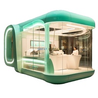 Conteneur d'expédition mobile préfabriqué en acier modulaire pliable de 20/40 pieds, boutique/bar