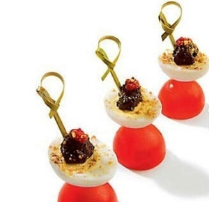 20Cm Tre Dùng Một Lần Thắt Nút Xoắn Vòng Xiên Đảng Cocktail Chọn Lựa Tiêu Gậy - Product Image 6