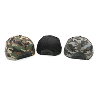 Casquettes de baseball sportives vierges en coton 100% avec logo brodé camouflage, patch tissé et visière incurvée, motif drapeau américain, vente en gros