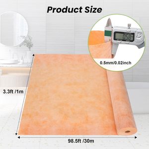Membrana impermeabilizante de polietileno <span class=keywords><strong>Kerdi</strong></span> Like, forro de tela, membrana transpirable de polipropileno PE PP para baño y cocina - Product Image 3