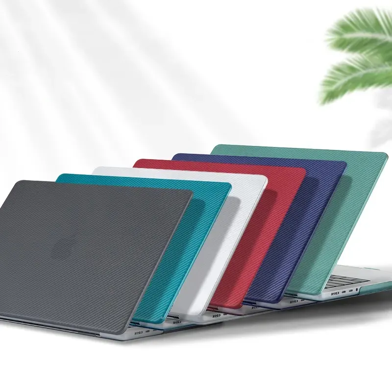 Nouveau Design en Fiber de carbone coque rigide étuis pour ordinateur portable pour Macbook Air13.6 2022 M2 A2681 A2991 A2992 M3 PRO 2023