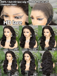 Peluca de Cabello Humano con Frente de Encaje 13x4, Densidad 300%, Encaje HD, Ondas Suaves, de 18 a 28 Pulgadas, para Mujer - Product Image 6