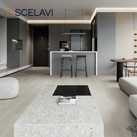Revêtement de sol en vinyle SPC à noyau rigide pour escaliers, imperméable, à prix avantageux, carrelage de sol auto-adhésif, design graphique, garantie de 5 ans
