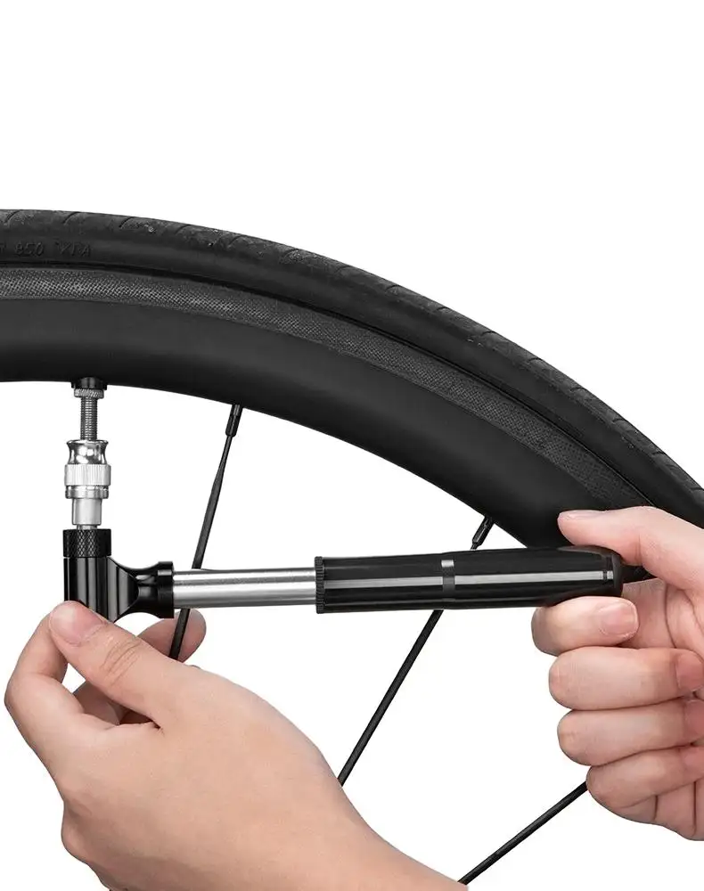 Mini bomba inflable de bicicleta de alta presión de aire, bomba de mano portátil para ciclismo, bomba de bicicleta inteligente