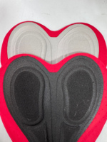Coussin de vélo pour hommes et femmes Coussin de vélo en gel respirant en silicone et mousse antichoc pour les longues randonnées