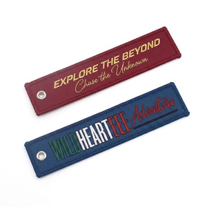Precio <span class=keywords><strong>de</strong></span> fábrica Llavero bordado personalizado, etiqueta tejida para motocicleta, etiqueta <span class=keywords><strong>de</strong></span> marca Jet Tag, etiqueta para llaves <span class=keywords><strong>de</strong></span> coche, para regalos y uso promocional - Product Image 4