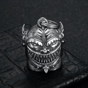 Pendentif Thème Yunnique en Acier Inoxydable, Forme Visage, Breloque Cloche Rétro, Cadeau Unisexe - Product Image 4