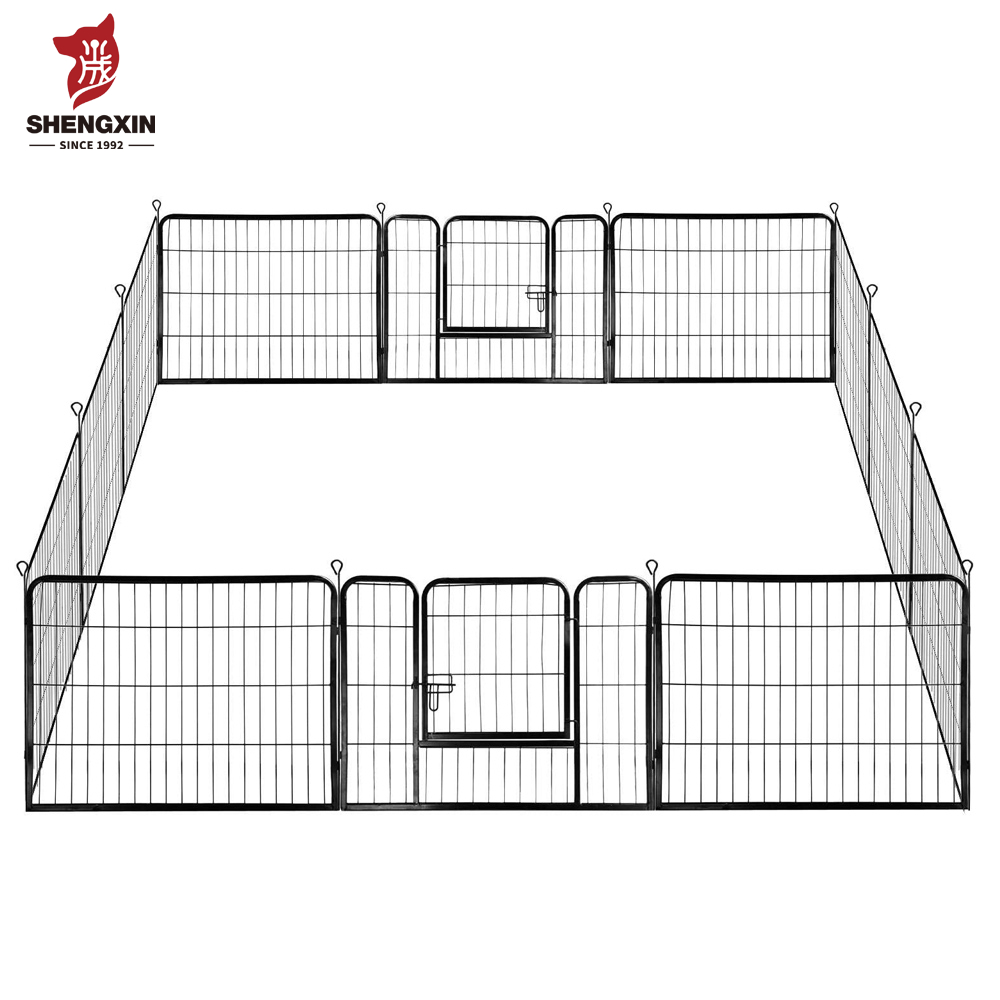24 इंच लंबा पीईटी तार Playpen इनडोर तह कुत्ते व्यायाम बाड़ लगाने कलम