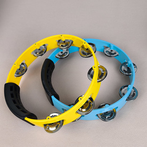 Wholesale Orff Percussion <b>Instrument</b> Colorful Plastic Single-Row Hand Shaking Bell <b>Musical</b> <b>Instrument</b> Tambourine for Kids - Product Image 4