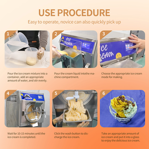 商用冰淇淋制造机/便携式小吃Acai机/硬冰淇淋分批冷冻机 - Product Image 3