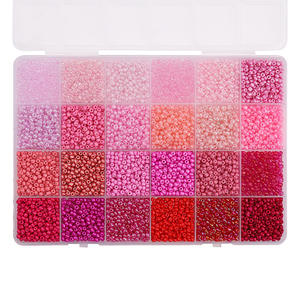 5200 unids/bolsa Millet Beads 24-Grid Set - DIY hecho a mano pulsera y collar Kits artesanales para niños, suministros educativos para hacer joyas - Product Image 5