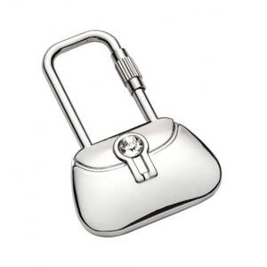 Keychain Purse Metal Mini <b>Handbag</b> Shape With Crystal Decorative Keyring <b>Accessory</b> - Product Image 1