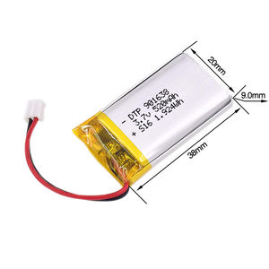 Batería de Iones de Litio 901638 de 520 mAh y 3.7 V, Precio de Fábrica al por Mayor, Polímero en Oferta, Polímero Personalizado - Product Image 2