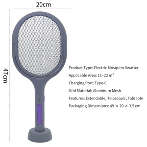 Raqueta Eléctrica Telescópica Recargable HXP Multifuncional para Interiores, Matamosquitos, ¡Gran Oferta a Precio Económico! - Product Image 4