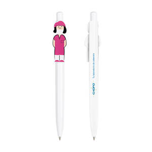 Infirmière en forme <span class=keywords><strong>de</strong></span> dessin animé simple médecin stylo en plastique stylo <span class=keywords><strong>de</strong></span> promotion <span class=keywords><strong>de</strong></span> <span class=keywords><strong>campagne</strong></span> personnalisé peut contenir un stylo <span class=keywords><strong>de</strong></span> poche - Product Image 3