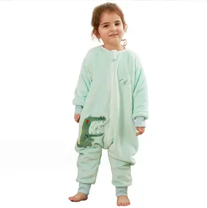 Bé Đồ Ngủ Mặc tùy chỉnh trẻ sơ sinh bé Rompers dây kéo quần áo bé Sleepsuit