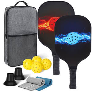 Juego de palas de pickleball con pelotas, bolsa, toalla y recogedor de pelotas para jugar al aire libre - Product Image 1