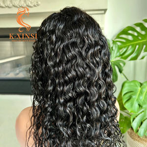 Peluca de Cabello Humano Virgen Brasileño sin Procesar con Ondas de Agua y Puntas Gruesas, Peluca Frontal de Encaje, Venta al por Mayor - Product Image 5