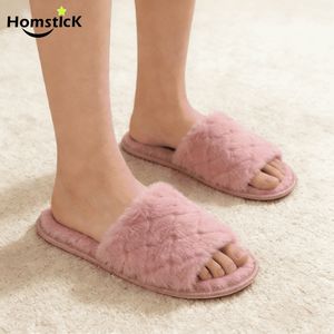 Pantuflas Cómodas de Punta Abierta para <span class=keywords><strong>Mujer</strong></span>, Suaves y Esponjosas, Antideslizantes, Cálidas, para Dormitorio, Sala de Estar - Product Image 1