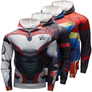 เสื้อมีฮู้ดแนวสตรีทพิมพ์ลาย3D สำหรับผู้ชายชุดซูเปอร์ฮีโร่ชุดกีฬาสำหรับวิ่ง - Product Image 5
