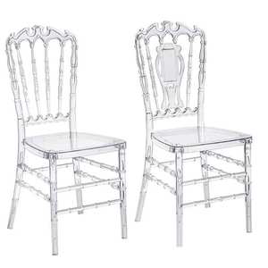 Chaises Napoléon Chiavari en résine transparente pour hôtels, chaises Tiffany en acrylique transparent pour mariages et événements, vente en gros - Product Image 1