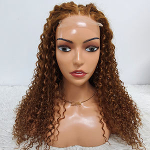 Promotion 88$ Letsfly Jerry <b>Curly</b> 4x4 Lace Closure <b>Wigs</b> 22 Inches 30# <b>Wigs</b> Factory Natural <b>Human</b> <b>Hair</b> Cheap Wholesales <b>Wigs</b> - Product Image 4