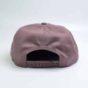 Cappello a scatto 5 pezzi in cotone marrone retrò non strutturato, cappello ricamato con toppa con lettera personalizzata, cappello con cinturino in pelle - Product Image 4